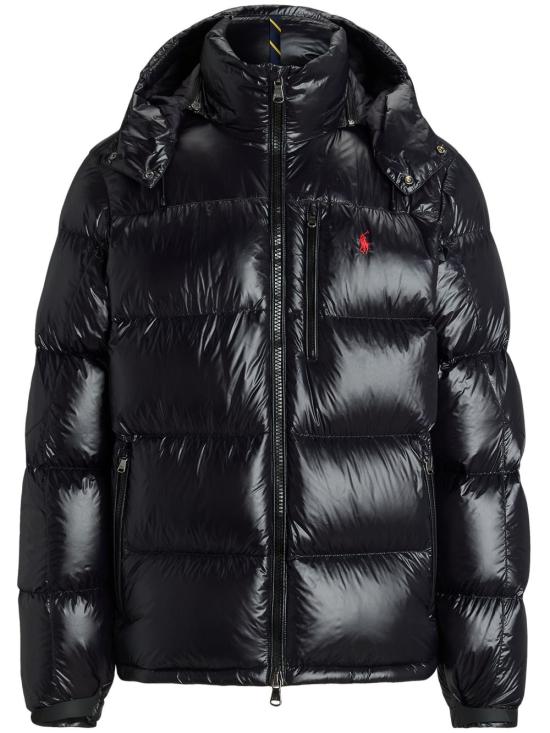 26FW 폴로 랄프로렌 고햄 글로시 다운 자켓 710968281 001 Nero