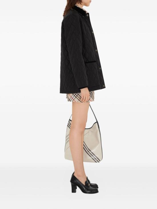 26FW 버버리 퀄티드 나일론 반 자켓 8107463 C1900 - BURBERRY