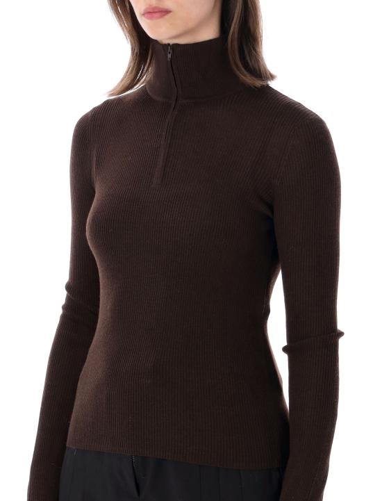 26FW 더프랭키샵 스웨터 KNFS22851200 BROWN BORD BROWN BORDEAUX - THE FRANKIE SHOP