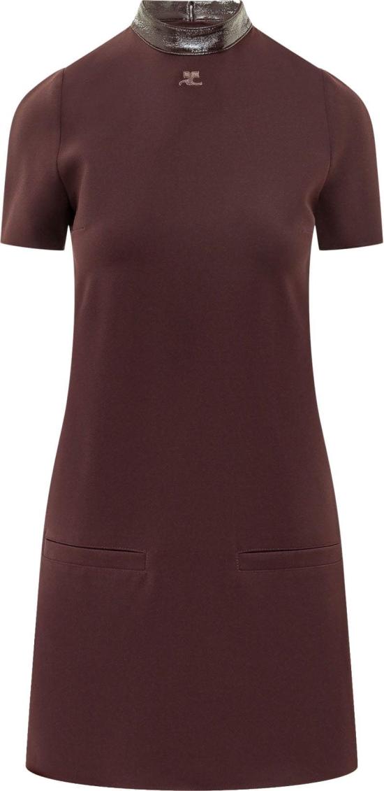 26FW 쿠레쥬 숏 원피스 326CRO920PL01594090 MAROON