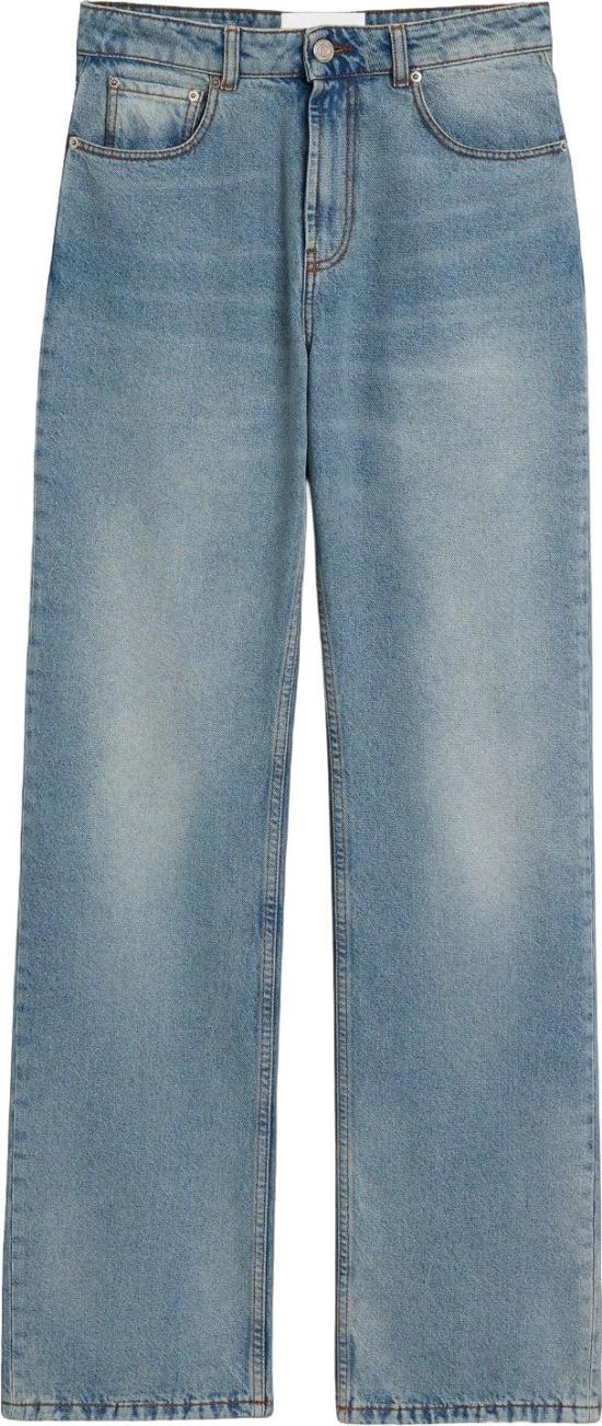 26FW 아미 데님 팬츠 AMIFTR450DE0046480LARGEFITJEANSSTRAIGHTJEANSLIGHTBLUE