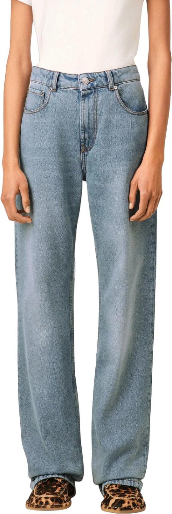 26FW 아미 데님 팬츠 AMIFTR450DE0046480LARGEFITJEANSSTRAIGHTJEANSLIGHTBLUE - AMI