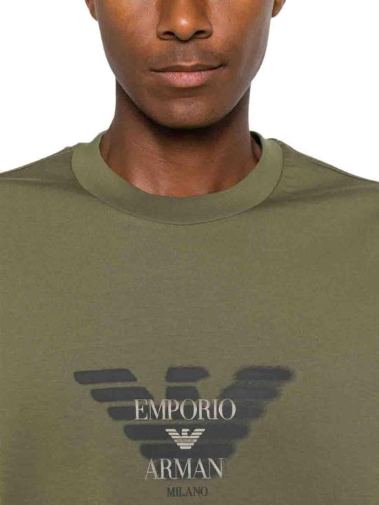 26FW 엠포리오 아르마니 스웨터 EM007315AF10013U7046 DONKERGREEN - EMPORIO ARMANI