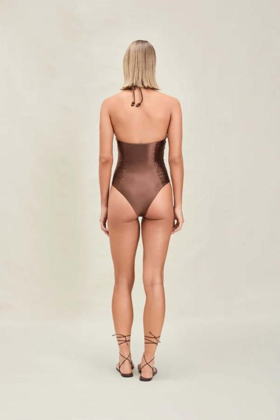  데본 윈저 원피스 수영복 레이튼 풀피스 수영복 코코아 - DEVON WINDSOR
