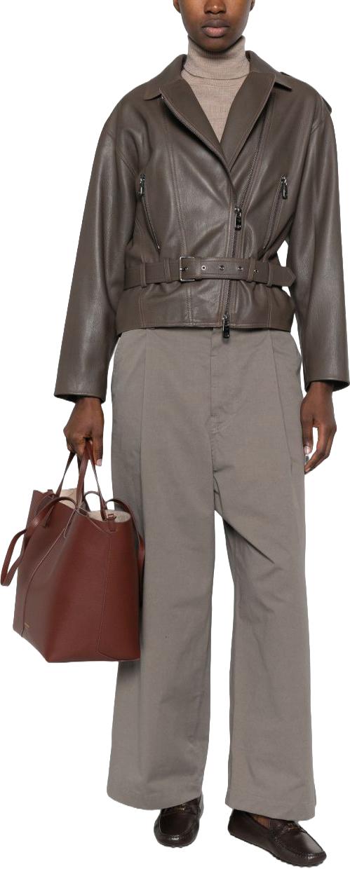 26FW 엠포리오 아르마니 가죽 자켓 EW004958AF27024U6200 BROWN - EMPORIO ARMANI