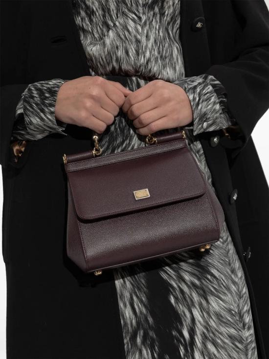 26FW 돌체앤가바나 미디움 시실리 핸드백 BB6003 B10018M073 Bordeaux - DOLCE & GABBANA