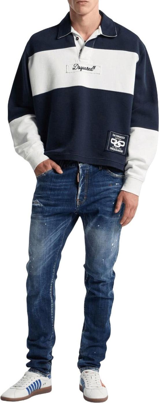 26FW 디스퀘어드2 데님 팬츠 DSQUARED2S74LB1896S30664470TEDDYJEANSSLIMJEANSDARKBLUE - DSQUARED2