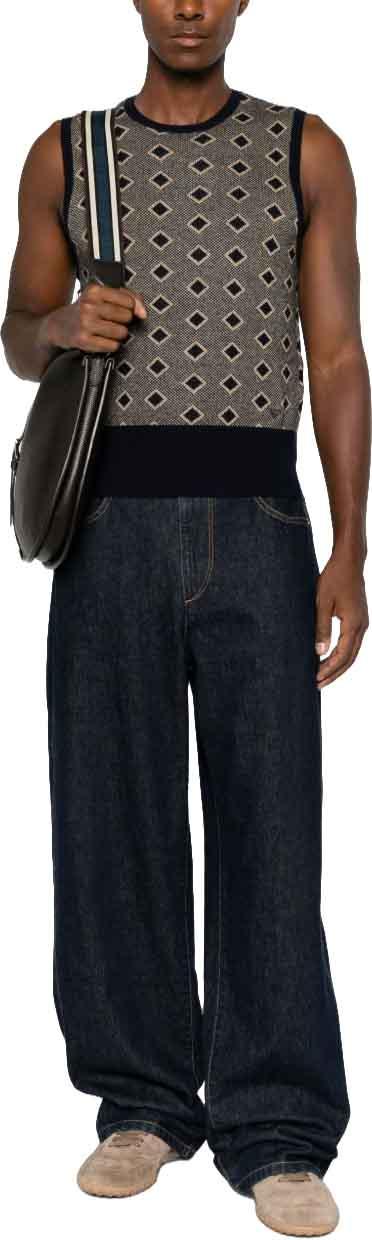 26FW 엠포리오 아르마니 스웨터 EM006267AF29811FB056 NAVY - EMPORIO ARMANI