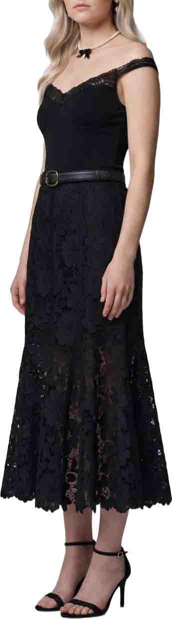 26FW 셀프 포트레이트 롱 스커트 AW26049MSKBBLACK - SELF PORTRAIT