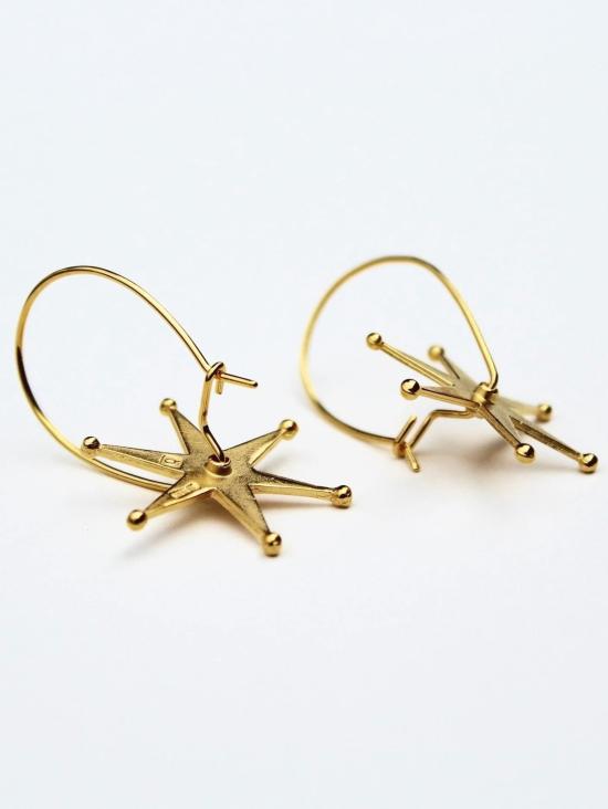  Robin Quigley 이어링 로빈 퀴글리 스피닝 스퍼 귀걸이 18k 금도금 - OTHER BRANDS