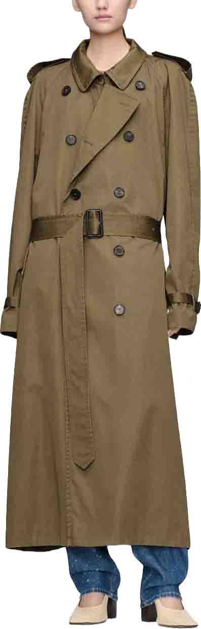26FW 마르지엘라 트렌치 코트 S51AH0209M35241727 DONKERGREEN - MAISON MARGIELA