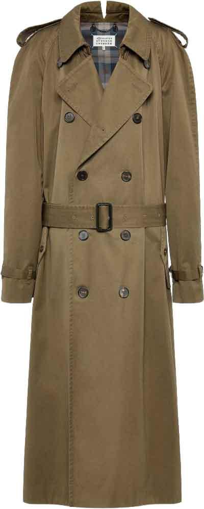 26FW 마르지엘라 트렌치 코트 S51AH0209M35241727 DONKERGREEN
