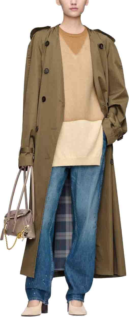 26FW 마르지엘라 트렌치 코트 S51AH0209M35241727 DONKERGREEN - MAISON MARGIELA