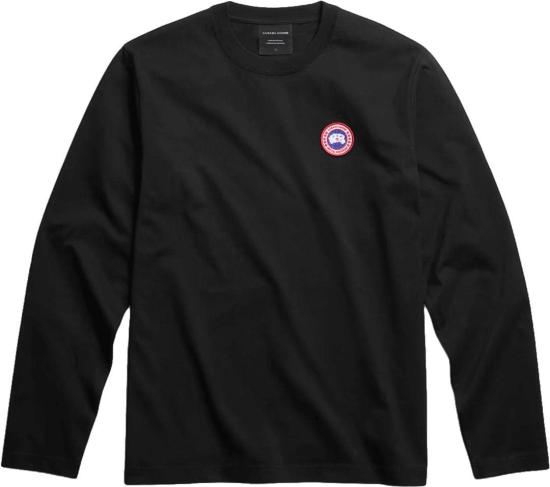 26FW 캐나다구스 긴팔 티셔츠 CANADAGOOSE1349M9061VANTAGELONGSLEEVETSHIRTBLACK