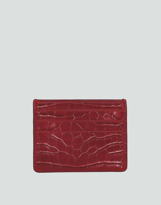  하이어 굿즈 지갑 Hyer Goods 럭스 카드 , 불완전한 광택 레드 - HYER GOODS