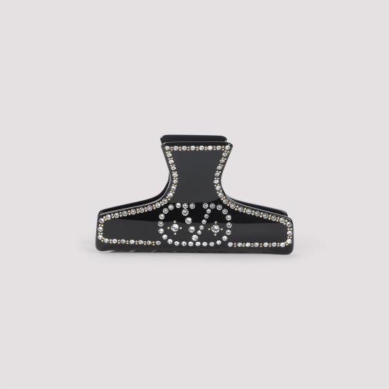 26SS 발렌티노 가라바니 헤어 액세서리 6W2J0X62LGU RFY NERO ORO CRYSTAL