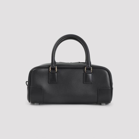 26FW 로에베 아마조나 23 크롭 백 샤이니 카프스킨 A039N23X07 1100 BLACK - LOEWE