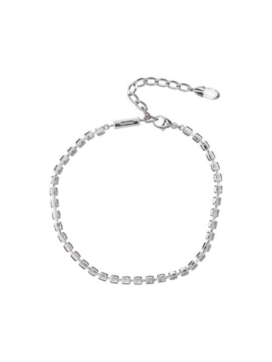 26FW 지미추 주얼리 SAEDA ANKLET XYDSILVER CRYSTAL - JIMMY CHOO