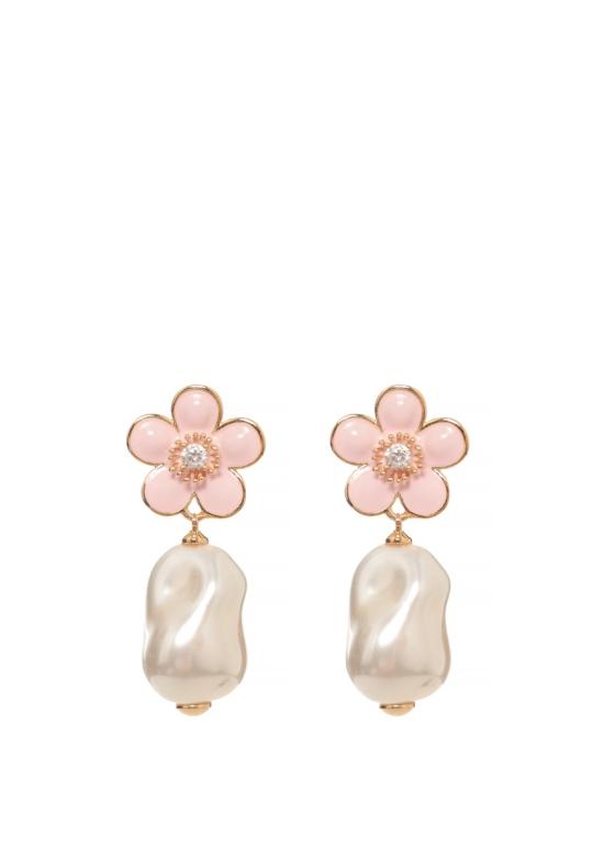 26FW 셀프 포트레이트 주얼리 PF26641EPPINK FLOWER PEARLPINK