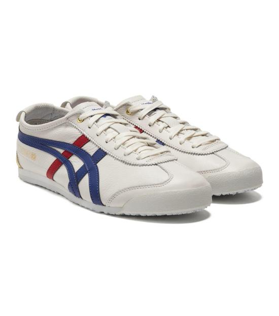  오니츠카타이거 스니커즈 1183C692 100 WHITE DARK BLUE DOM - ONITSUKA TIGER