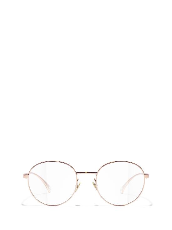 26FW 샤넬 오벌 메탈 안경 CH2209 C226 BEIGE PINK GOLD
