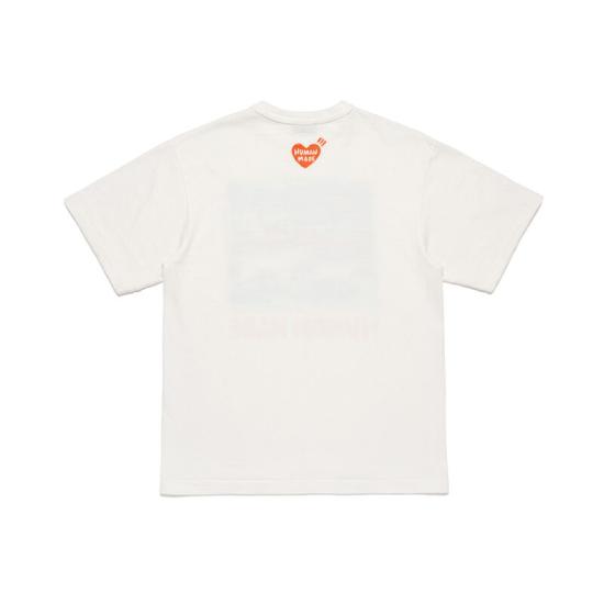 26SS 휴먼메이드 반팔 티셔츠 HM31TE007 WHITE DOM - HUMANMADE
