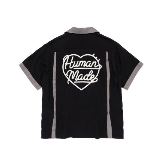26SS 휴먼메이드 폴로 티셔츠 HM31SH016 BLACK DOM - HUMANMADE