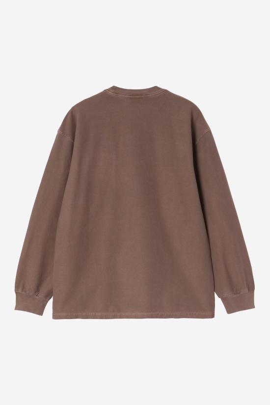 26FW 칼하트 WIP 긴팔 티셔츠 I036862 47GD TABACCO GARMENT DYED DOM - CARHARTT WIP