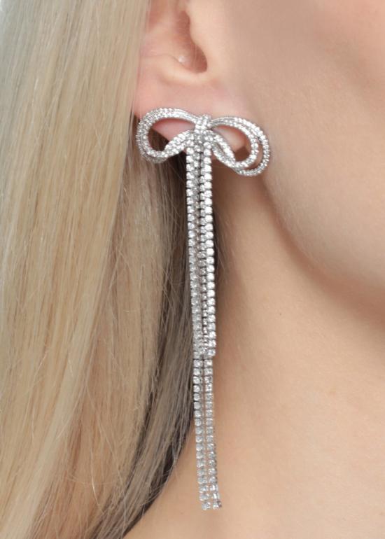 26FW 셀프 포트레이트 주얼리 PF26606ESLDOUBLE CRYSTALSILVER - SELF PORTRAIT