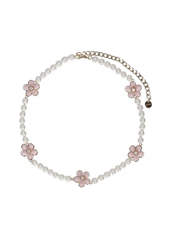 26FW 셀프 포트레이트 주얼리 PF26639NPPINK ENAMEL FLOWERPINK