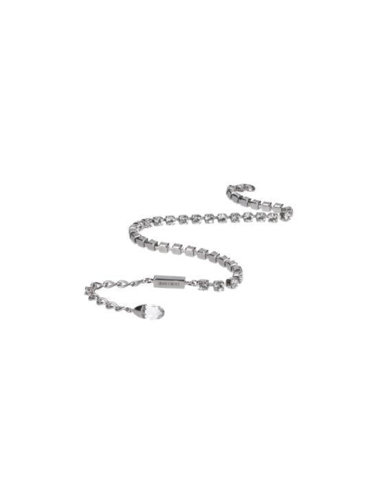26FW 지미추 주얼리 SAEDA ANKLET XYDSILVER CRYSTAL - JIMMY CHOO