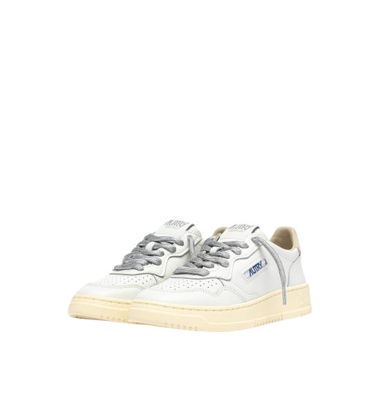 26FW 오트리 메달리스트 로우 레더 스니커즈 AULWSW03 WHT SILVER - AUTRY