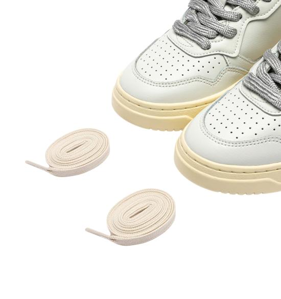 26FW 오트리 메달리스트 로우 레더 스니커즈 AULWSW03 WHT SILVER - AUTRY