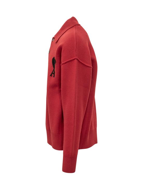 26FW 아미 폴로 티셔츠 UPL409018 A252 ROUGE RUBIS - AMI