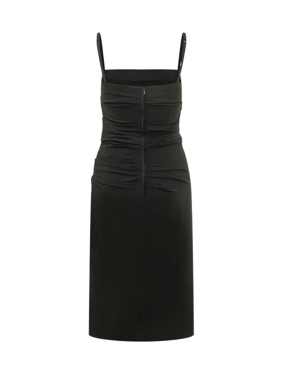26FW 돌체앤가바나 미디 원피스 F6JMHTFUIBF N0000 NERO - DOLCE & GABBANA