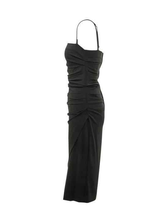26FW 돌체앤가바나 미디 원피스 F6JMHTFUIBF N0000 NERO - DOLCE & GABBANA