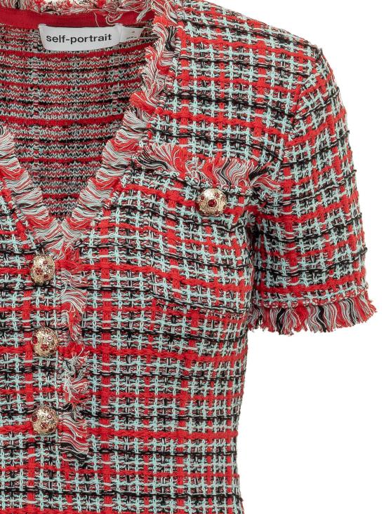 26FW 셀프 포트레이트 숏 원피스 AW26146SBR RED - SELF PORTRAIT