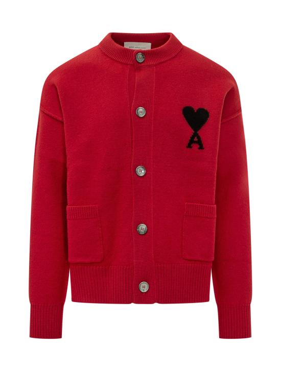 26FW 아미 ADC 크루넥 가디건 UKC368018 A252 ROUGE RUBIS