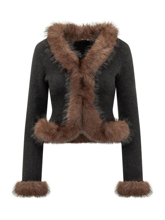 26FW 셀프 포트레이트 가디건 AW26148CB BLACK