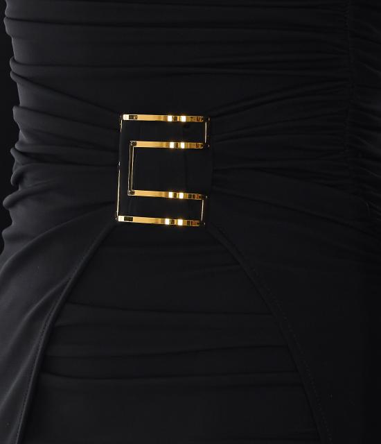 26FW 엘리자베타프랜치 롱 원피스 ABR3567E2 110 Black - ELISABETTA FRANCHI