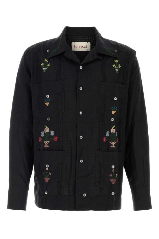 26SS 바지스트 긴팔 셔츠 SR06012 BLACK