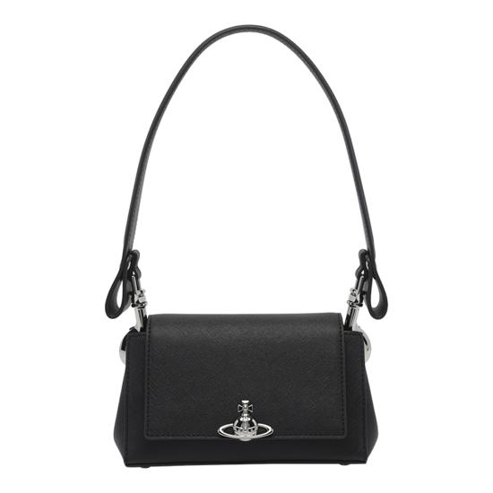 26FW 비비안웨스트우드 헤이즐 스몰 핸드백 4603000WW S0021N401 BLACK
