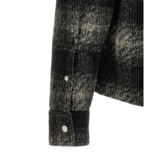 26FW 몽클레어 긴팔 셔츠 89BKB 2F000 35 F99 BLACK GREY - MONCLER