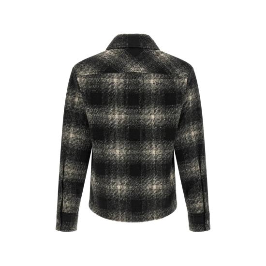26FW 몽클레어 긴팔 셔츠 89BKB 2F000 35 F99 BLACK GREY - MONCLER
