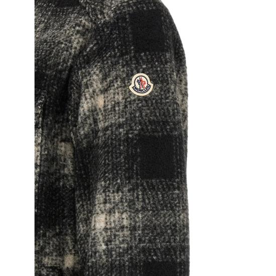 26FW 몽클레어 긴팔 셔츠 89BKB 2F000 35 F99 BLACK GREY - MONCLER