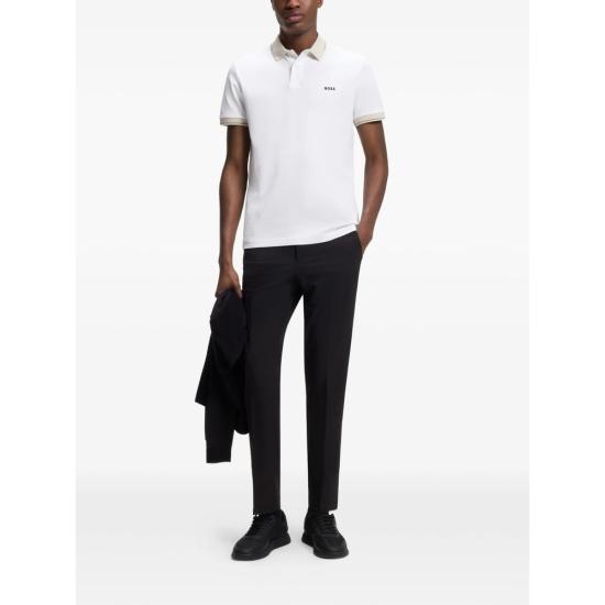 26FW 보스 폴로 티셔츠 50564688 100 WHITE NEUTRALS - BOSS