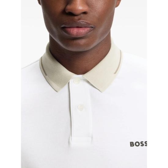 26FW 보스 폴로 티셔츠 50564688 100 WHITE NEUTRALS - BOSS