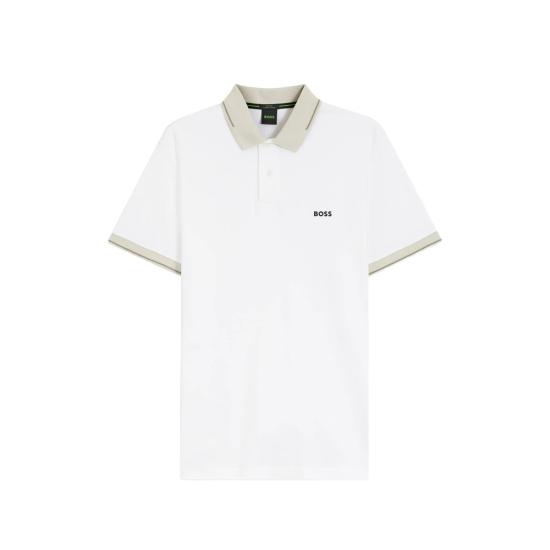 26FW 보스 폴로 티셔츠 50564688 100 WHITE NEUTRALS
