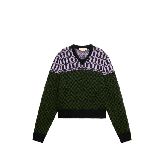 26FW 마르니 니트웨어 UFH101 CVMG0157Q0 MXV66 GREEN