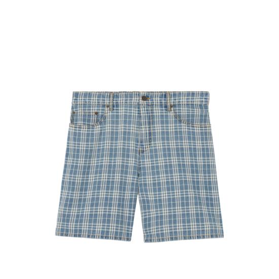 26FW 버버리 데님 숏팬츠 8127247 DOUGLAS CH A3927 BLUE WHITE